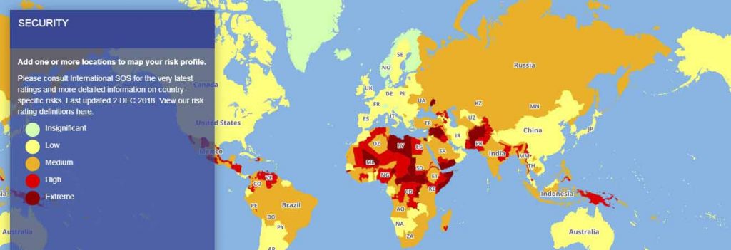 Iran is safe - Travel Risk Map