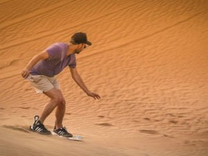 Varzaneh Desert sandboarding