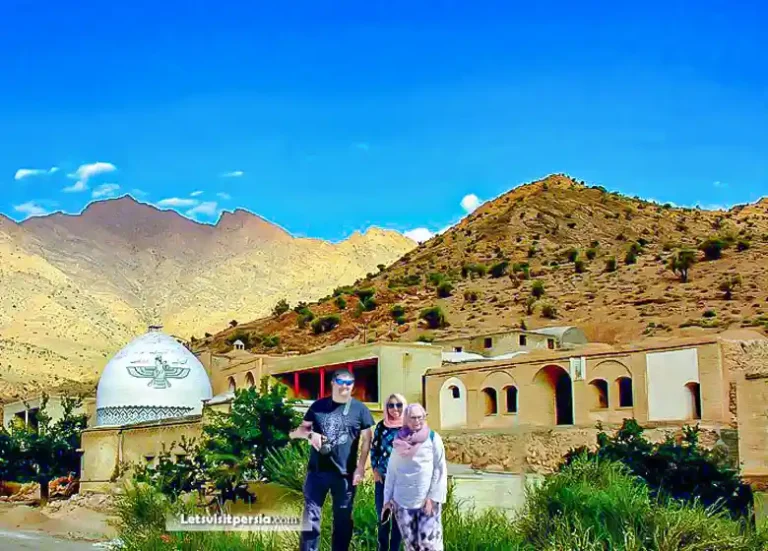Exterior of Pir-e Pars Banu Zoroastrian sites in Iran