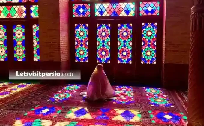 Nasir Al Mukl in Shiraz Known as Pink Mosque